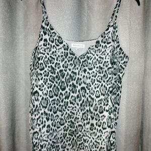 Socialite Green Leopard Print Camisole